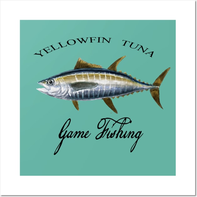 Yellowfin Tuna Wall Art by PeggyNovak